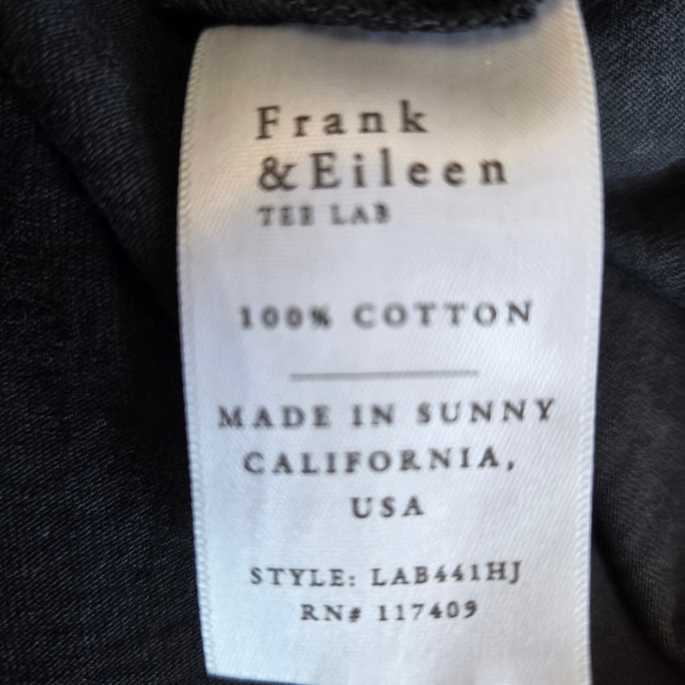 Frank & Eileen Tee Lab Navy Blue Cotton Jersey V-Neck Shirt Dress Small - Picture 8 of 9